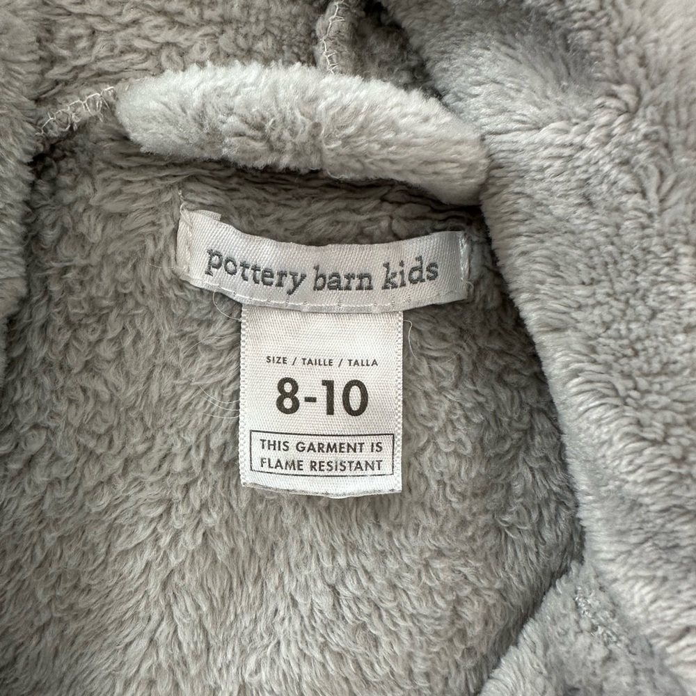 Pottery Barn Kids Soft Gray Fleece Jacket